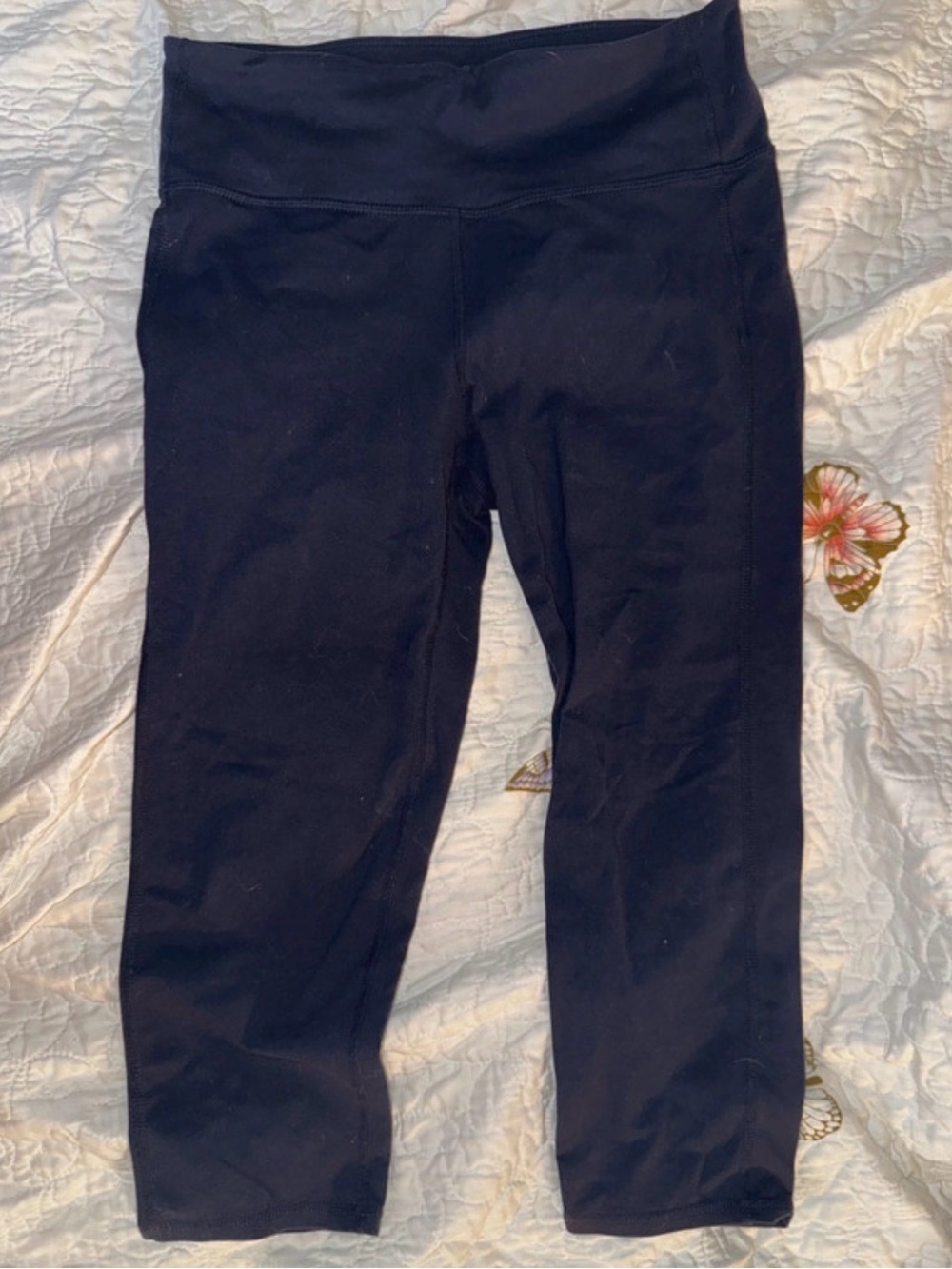 Athleta navy Capri Leggings with High Waist